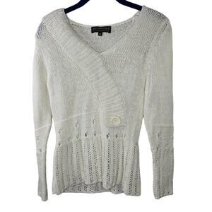 Gina Mantelli For OtreerrE Made in Italy White Sweater Size Small